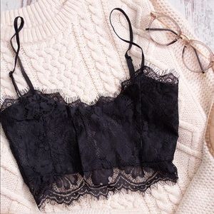Lace crop top! sexy!